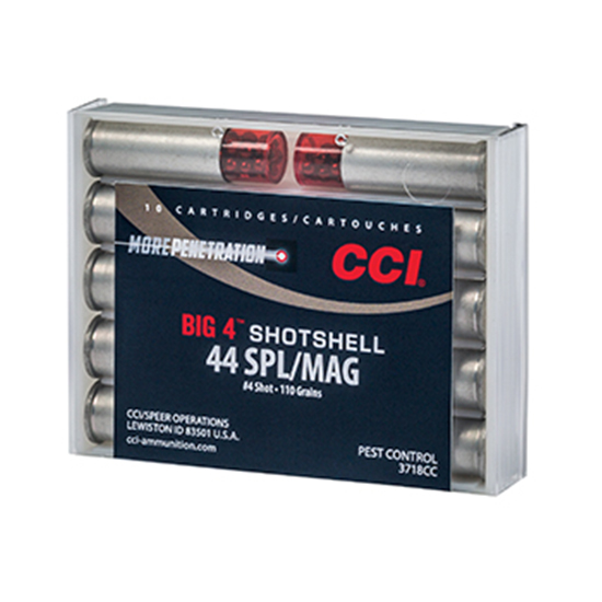 CCI 44MAG/SPL SHOTSHELL #4 10/20 - Ammunition